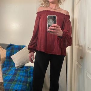 Off the shoulder blouse